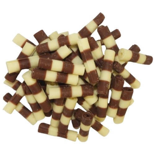 Rurki czekoladowe 31% dekoracja tort monoporcje czekolada rolsy mix 30g